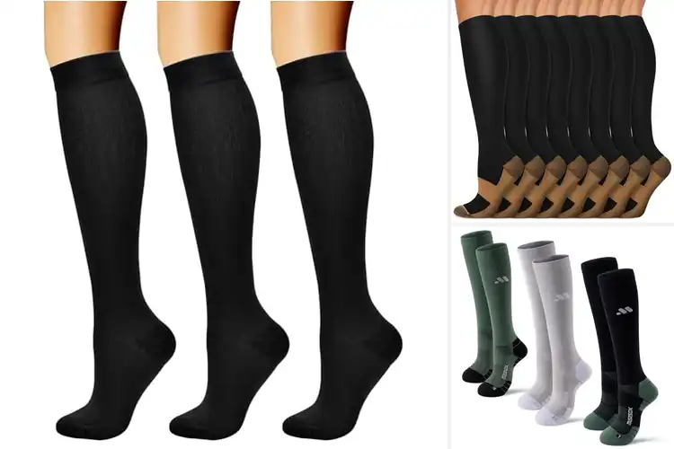 Detailed view of Best 15-20 mmHg Compression Socks: Boost Energy and Relief