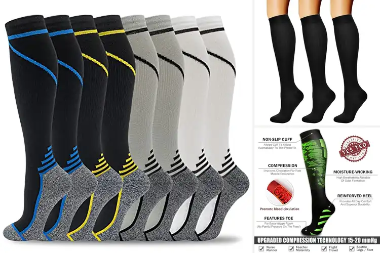 Detailed view of Best Athletic Compression Socks: Boost Performance & Comfort