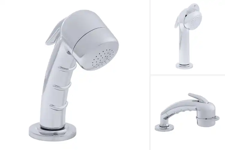 Detailed view of Best Chrome Marine Deck Mount Sprayers