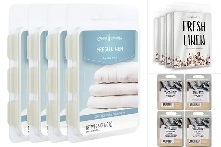 Detailed view of Best Fresh Linen Wax Melts