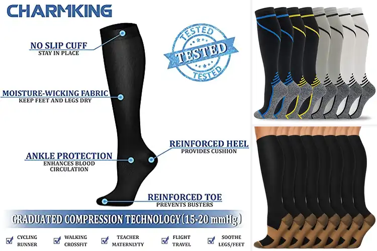 Detailed view of Best Knee High Compression Socks: Energize Your Legs All Day