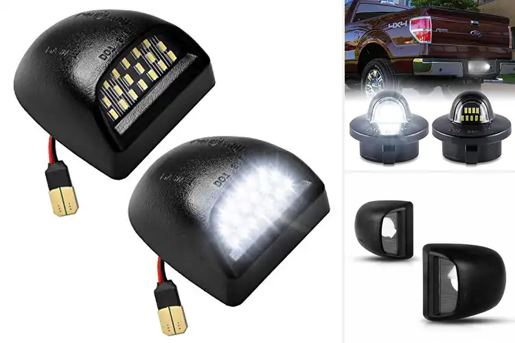Detailed view of Best LED License Plate Light Assemblies