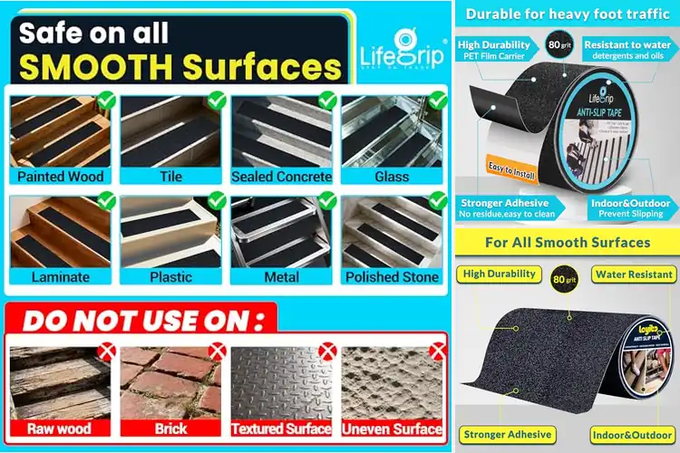 Detailed view of Best Non Slip Grip Tapes: Top 10 Picks for Safety & Comfort