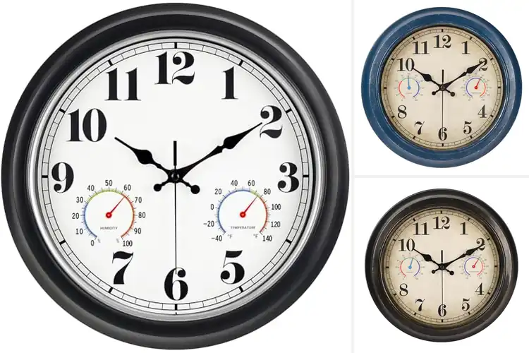 Detailed view of Best Outdoor Clocks: Boost Patio Style & Durability