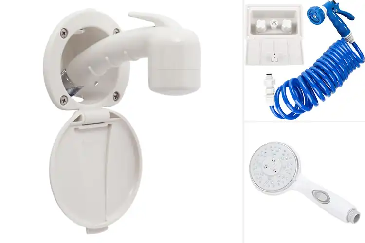 Detailed view of Best RV Camper Recessed Shower Sprayers