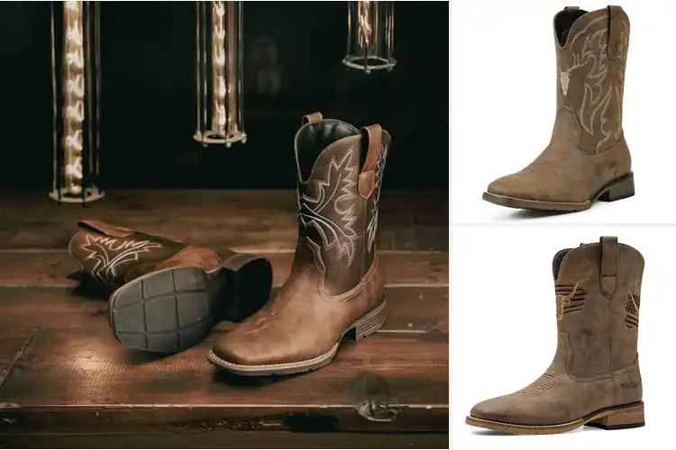 Detailed view of Best Square Toe Boots