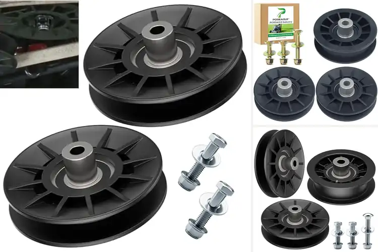 Detailed view of Best V-Groove Idler Pulleys for Smooth, Quiet Mowing