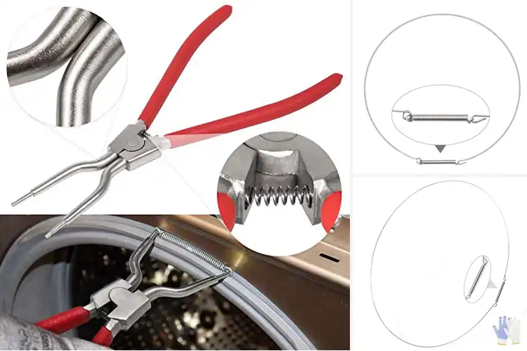 Detailed view of Best Washer Door Boot Clamps