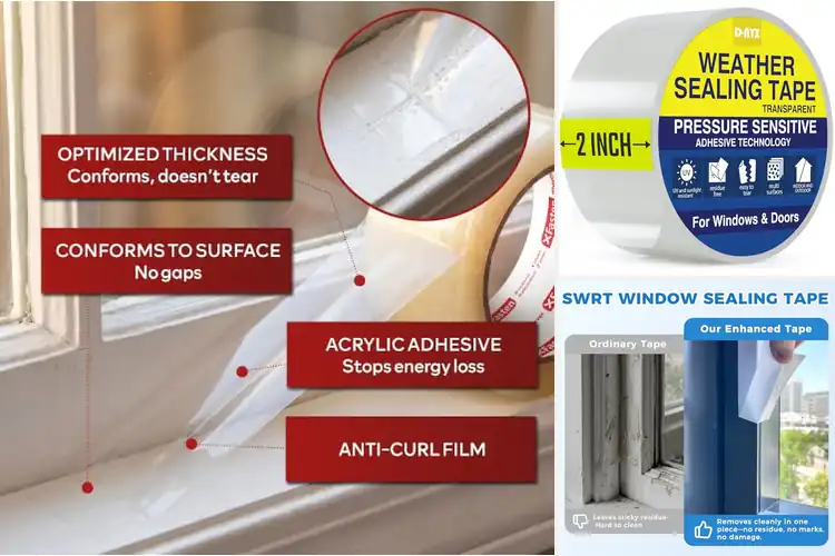 Detailed view of Best Window Sealing Tapes: Save Energy & Stay Cozy